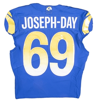 2020-21 Sebastian Joseph-Day Game Used Los Angeles Rams Blue Jersey (Rams COA)
